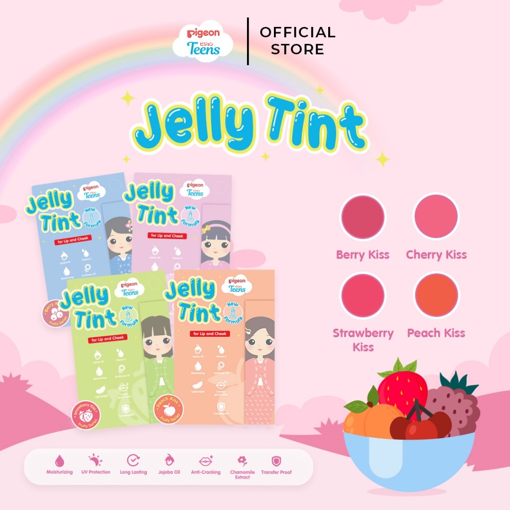 Pigeon Teens Jelly Tint Lip Tint Longlasting Transferproof Moisturizing BPOM