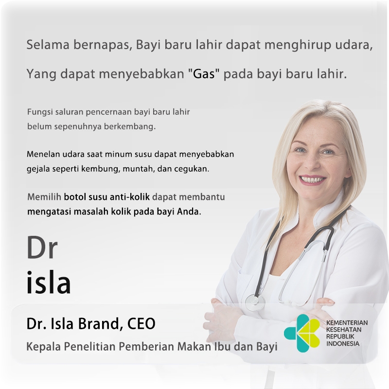 Botol Susu Dr.isla PS73 PPSU Anti Kolik Foto 2