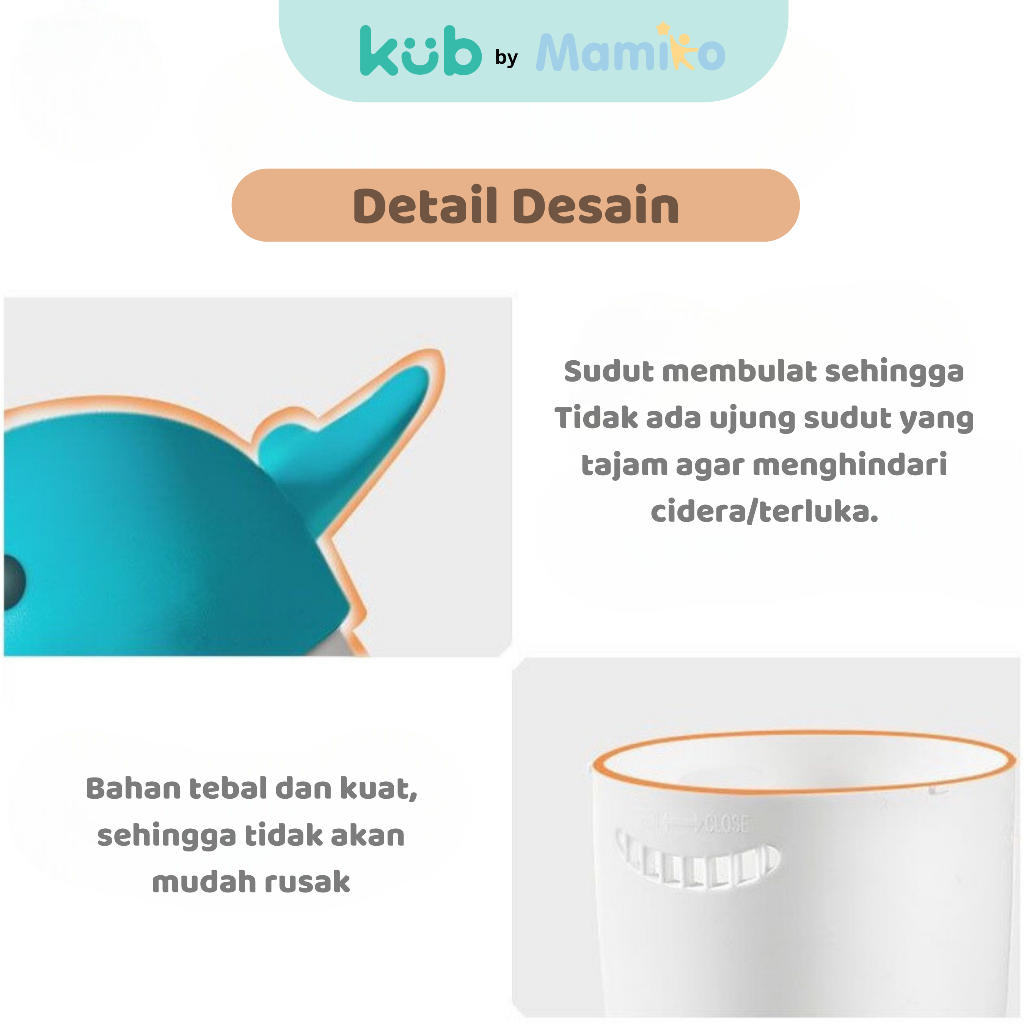 KUB Leopard Shampoo Cup Penyiram Rambut Bayi Bentuk Singa Laut Lucu Warna Pink Foto 4