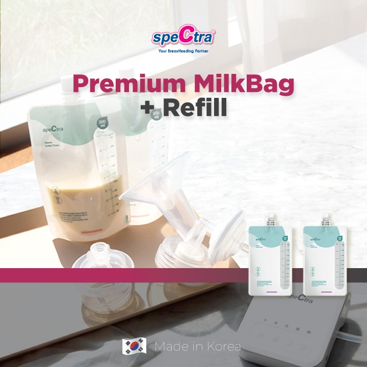 Kantong ASI Spectra Premium Milk Bag Refill 30 Pcs Kapasitas 200ml BPA Free