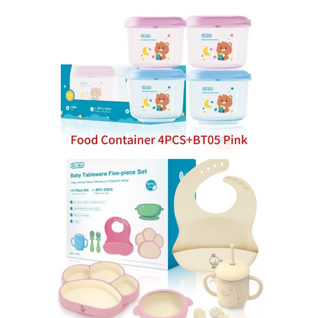 Dr.isla Food Container MPASI 4PCS BPA Free Foto 7