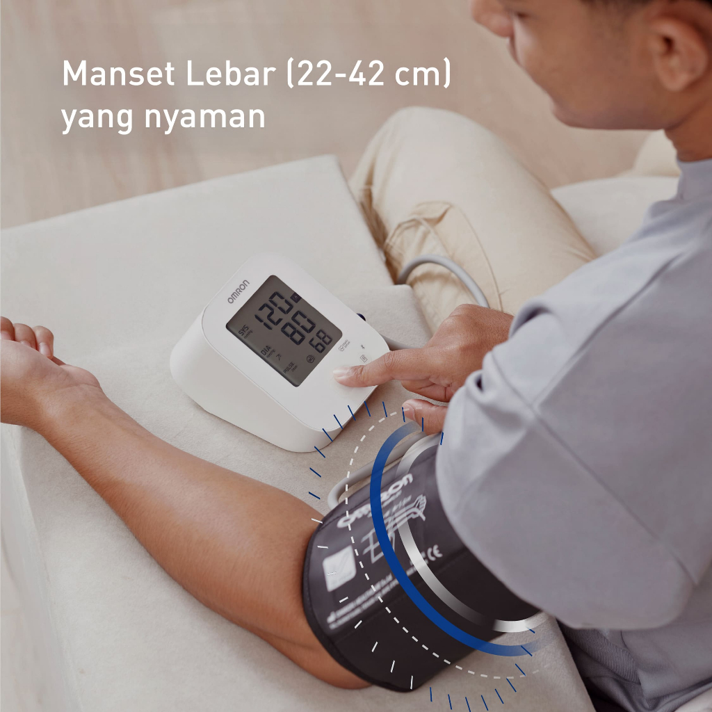 Tensimeter Digital Omron EZ Bluetooth HEM-7183T1-L Large Cuff 22-42 cm Garansi 5 Tahun Foto 4