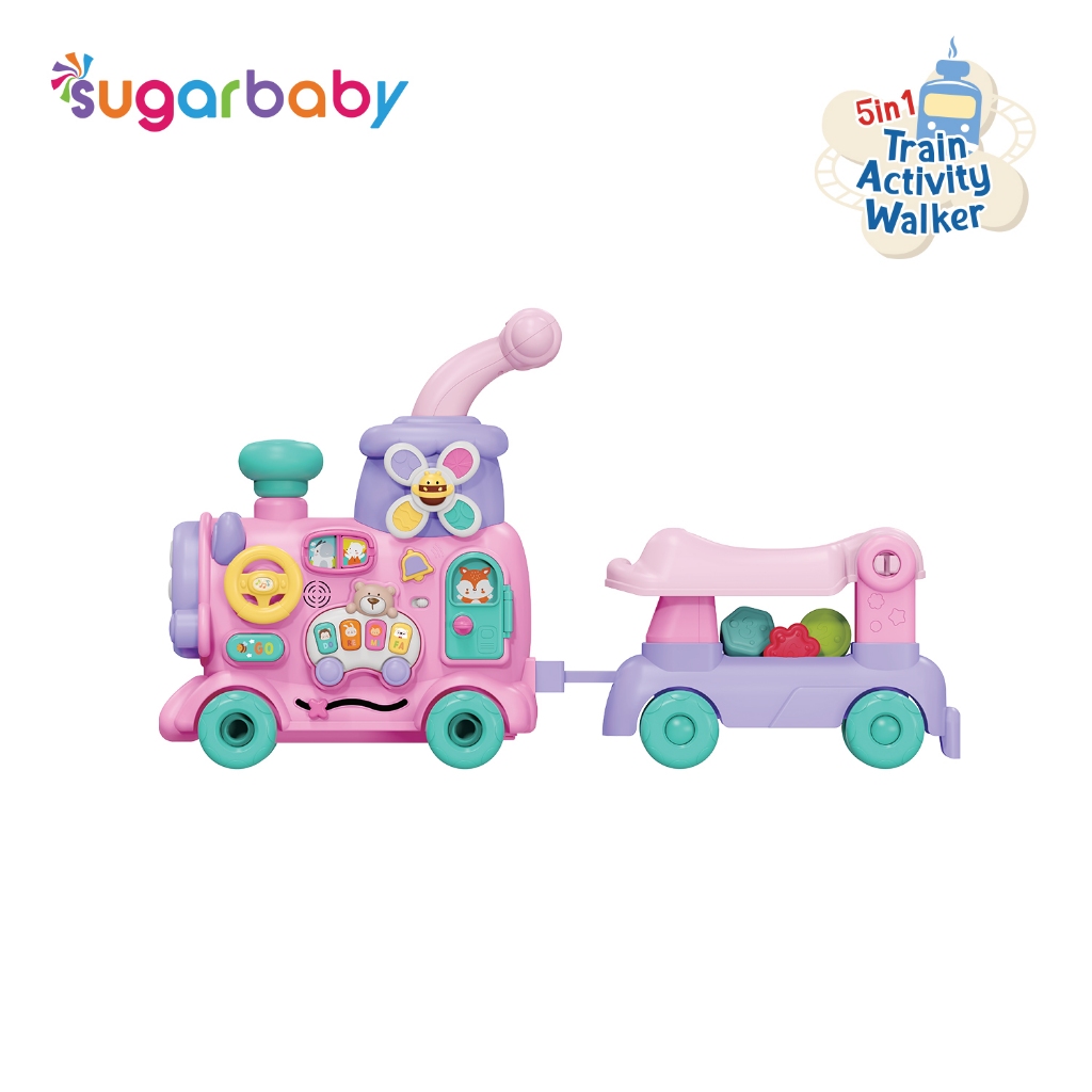 Sugarbaby Train Activity Walker 5in1 Push Walker Kereta Mainan Edukatif Bayi Foto 7