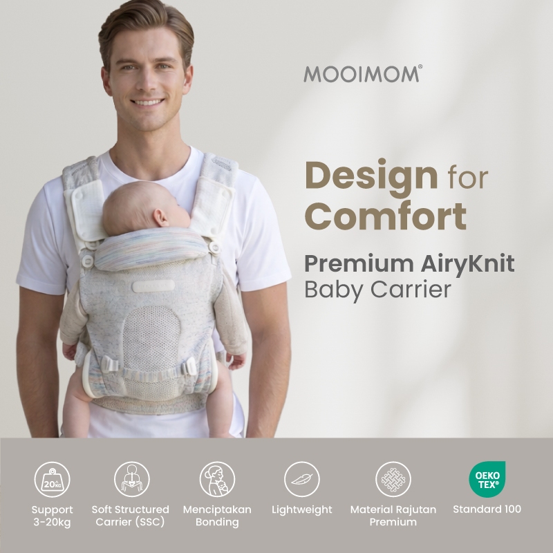 MOOIMOM AiryKnit Baby Carrier Foto 2