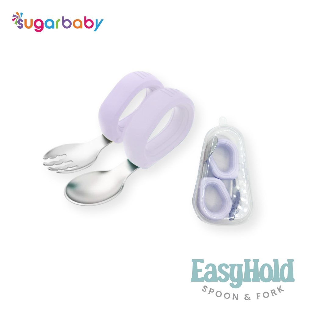 Sendok Garpu Bayi Sugarbaby Easy Hold Training Spoon Fork Stainless Steel 304 Foto 8