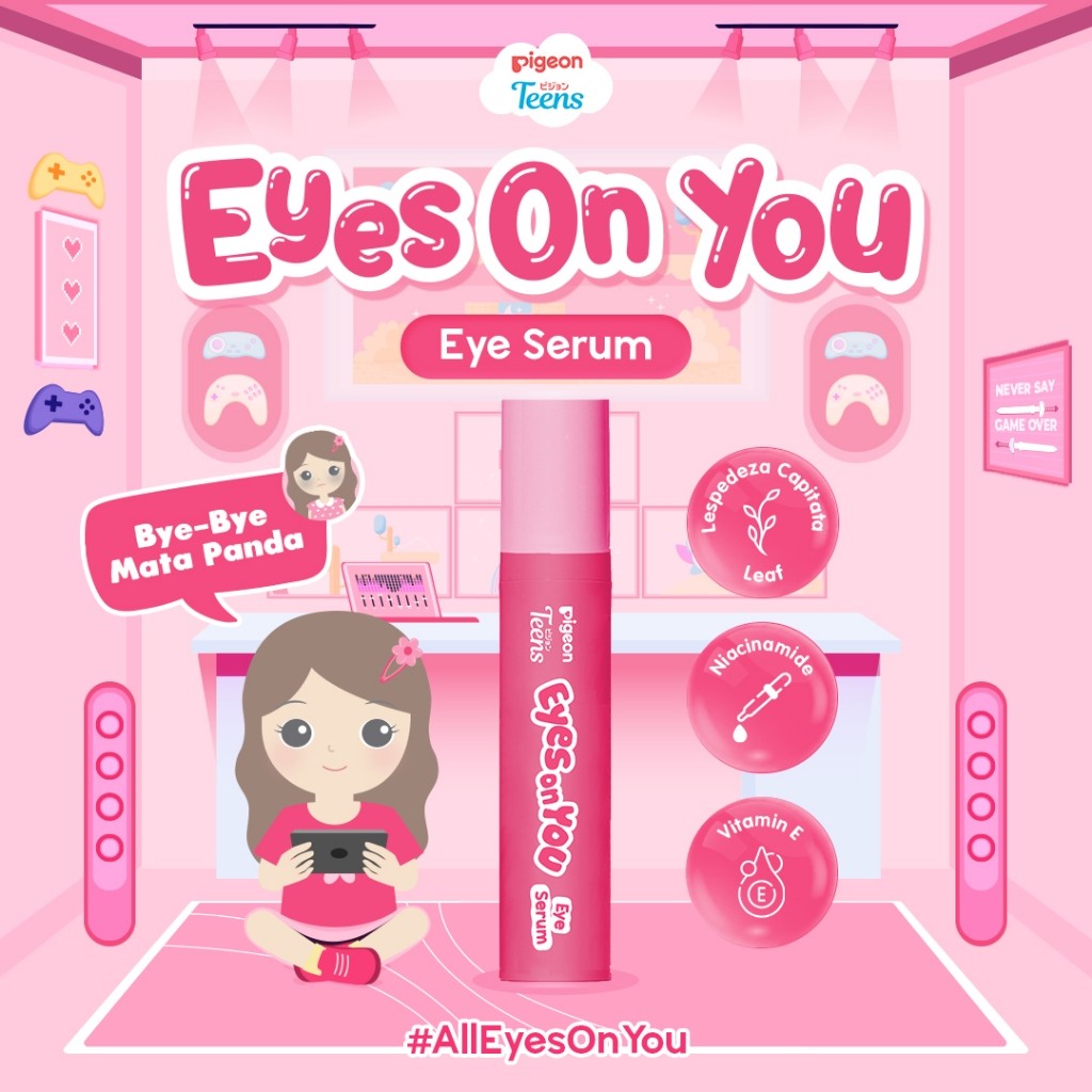 Pigeon Teens Eyes On You Eye Serum Skincare Remaja Solusi Mata Panda Kantung Mata