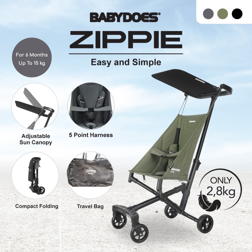 Babydoes Zippie Stroller Ultra Compact Travel Lightweight 2.8 kg Cabin Size Foto 8