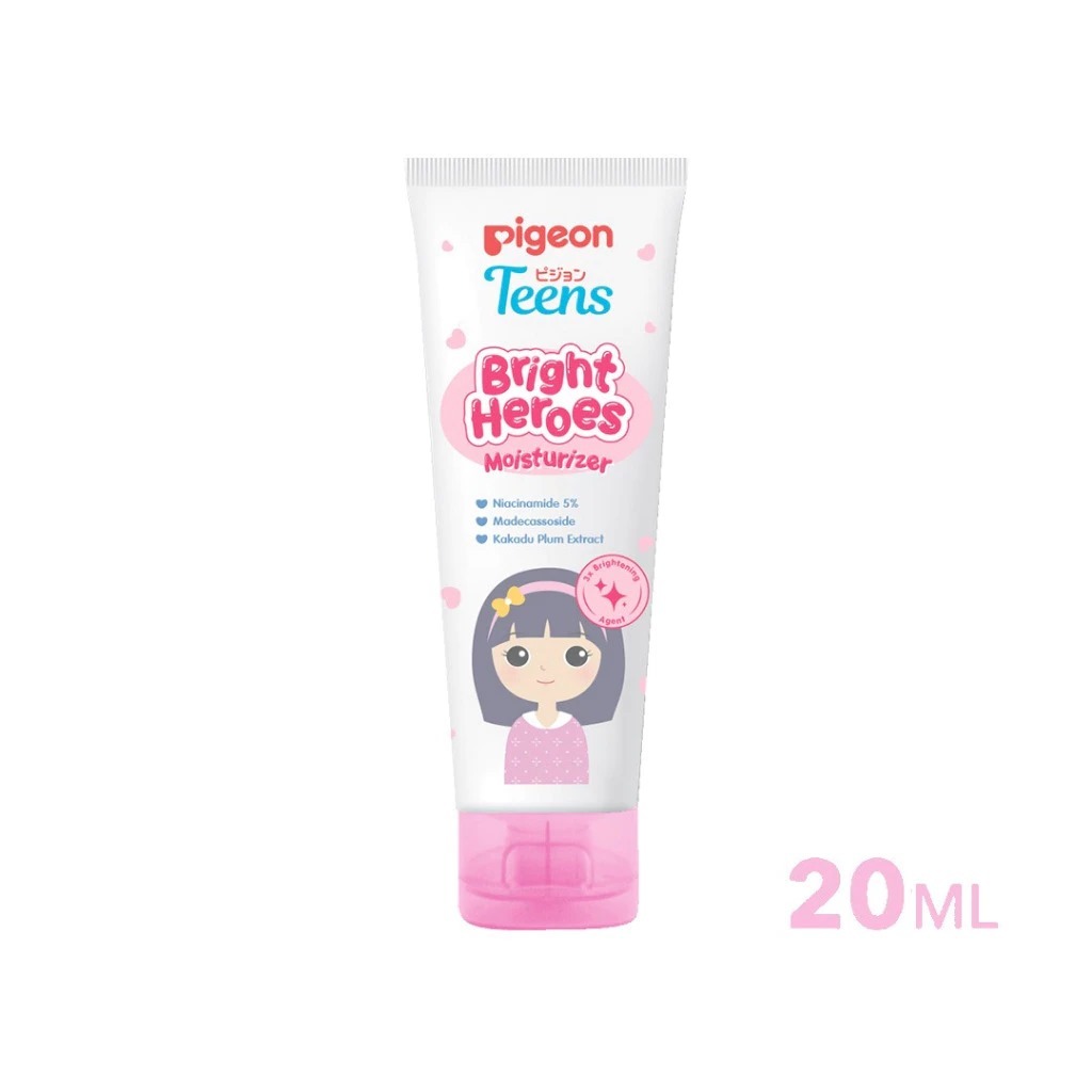 Pigeon Teens Bright Heroes Moisturizer 50ml Pelembab Wajah Remaja Niacinamide 5% Foto 6