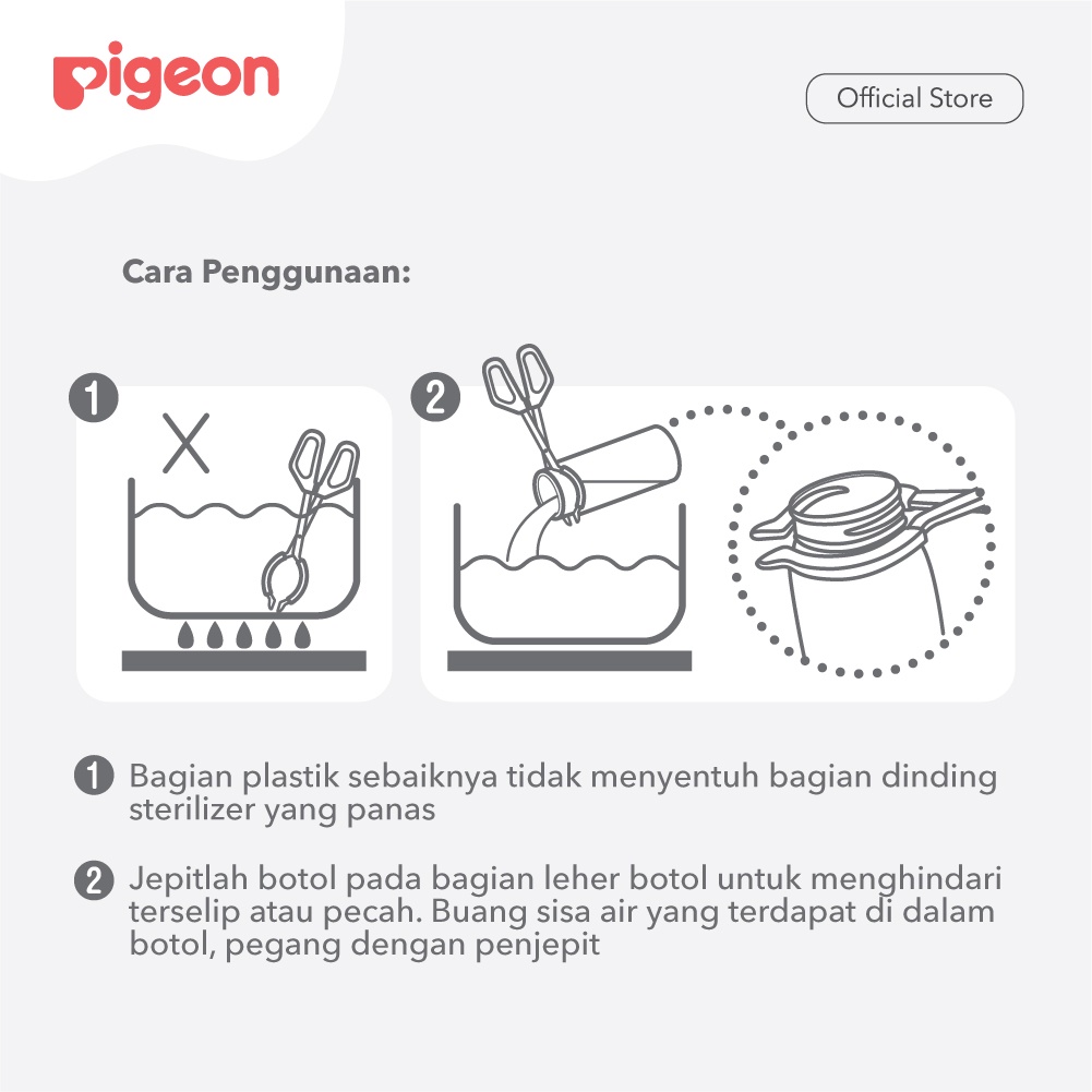 Pigeon Sterilization Tongs Penjepit Botol Susu Dot Setelah Sterilisasi Foto 4