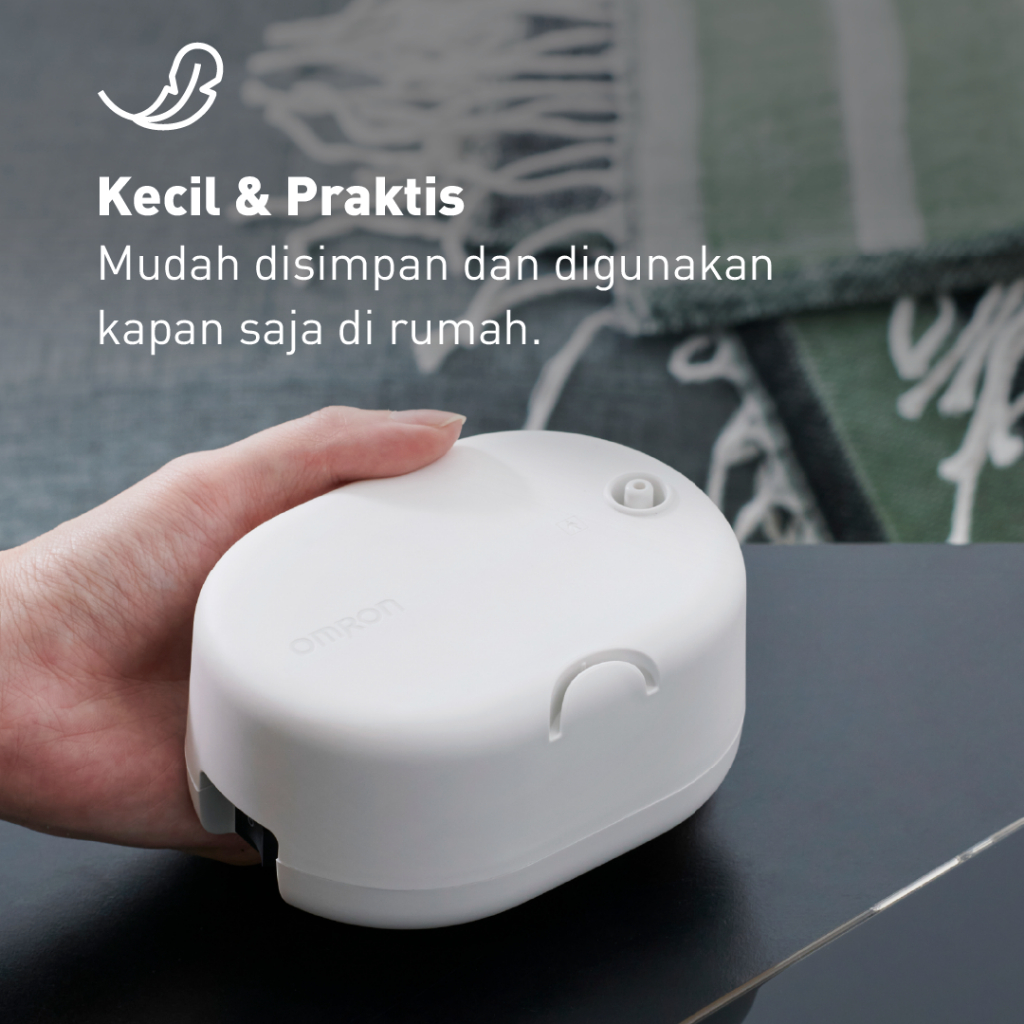 Omron Compressor Nebulizer NE-C810 Portable Ringan dengan Teknologi Virtual Valve VVT Foto 4