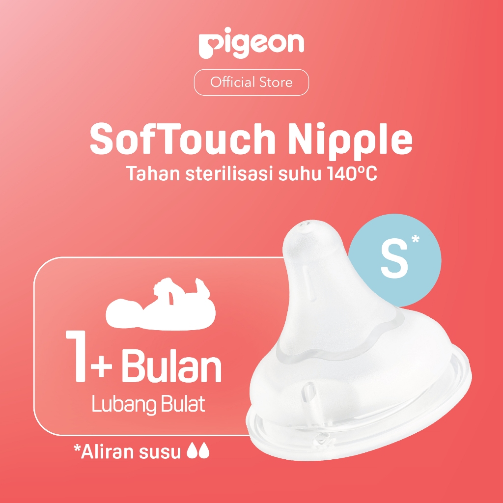 Pigeon Softouch Nipple Wide Neck Dot Botol Susu 2pcs Box Original Anti Kolik AVS Foto 4