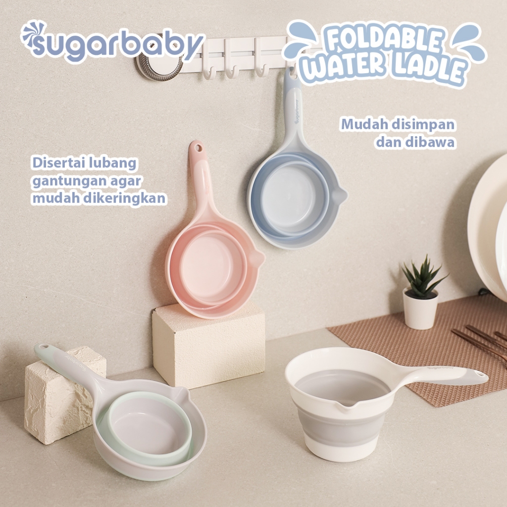 Gayung Lipat Sugarbaby Foldable Water Ladle PP Premium BPA Free Multifungsi Foto 4
