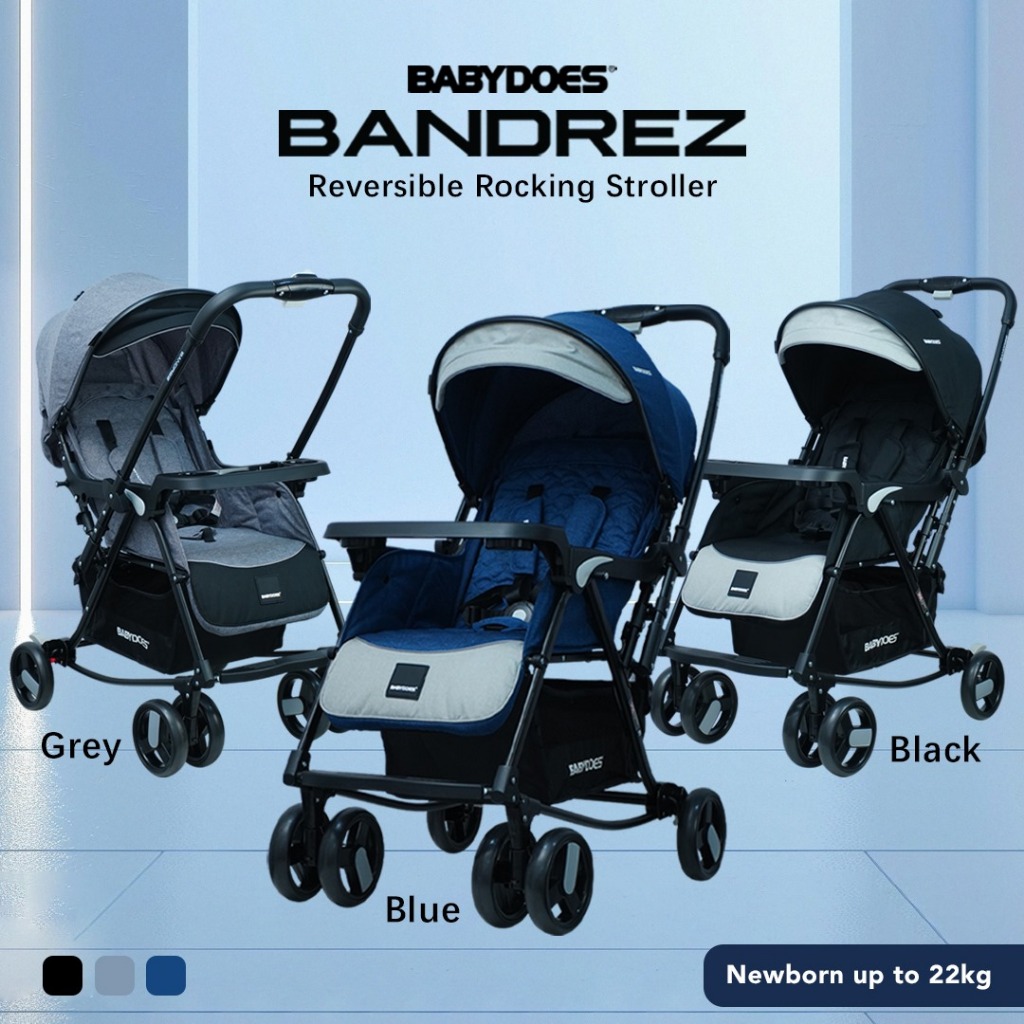 Stroller Bayi Babydoes Bandrez Reversible Handle Rocking Mode Multifungsi Foto 6