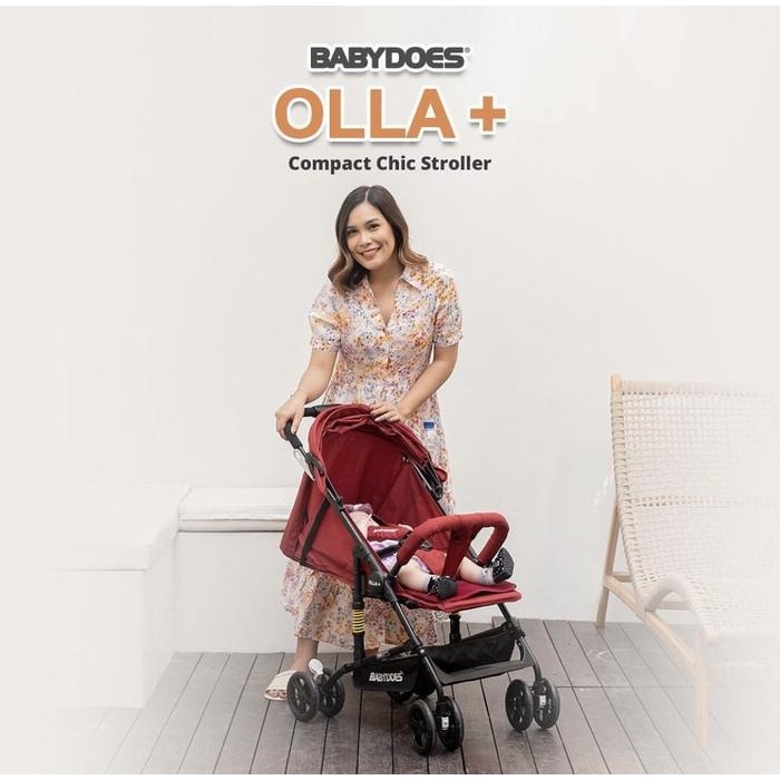 Babydoes Olla+ Stroller Bayi 20kg Newborn Lightweight dengan Shock Breaker Foto 2