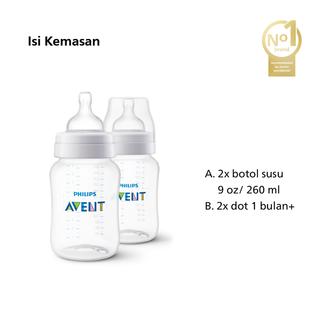 Botol Susu Philips Avent Classic+ Anti Kolik Foto 2