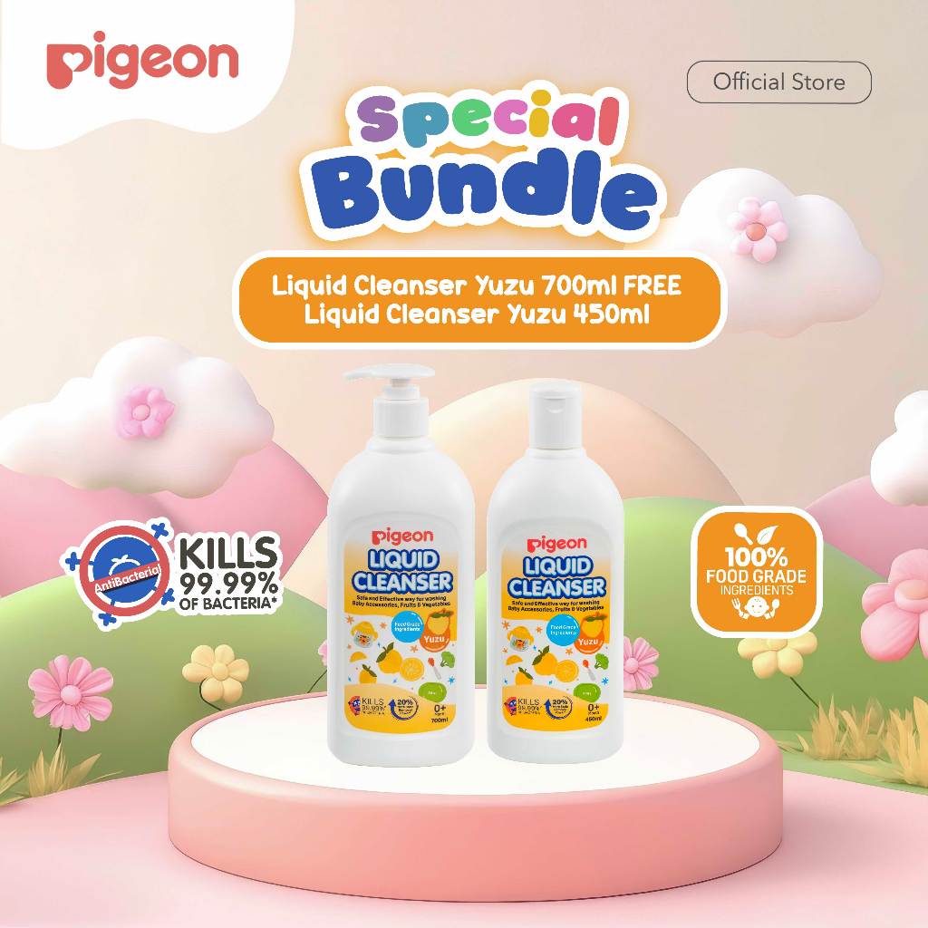 Pigeon Liquid Cleanser Yuzu 700ml Cairan Pembersih Botol & Alat Makan Bayi Foto 8