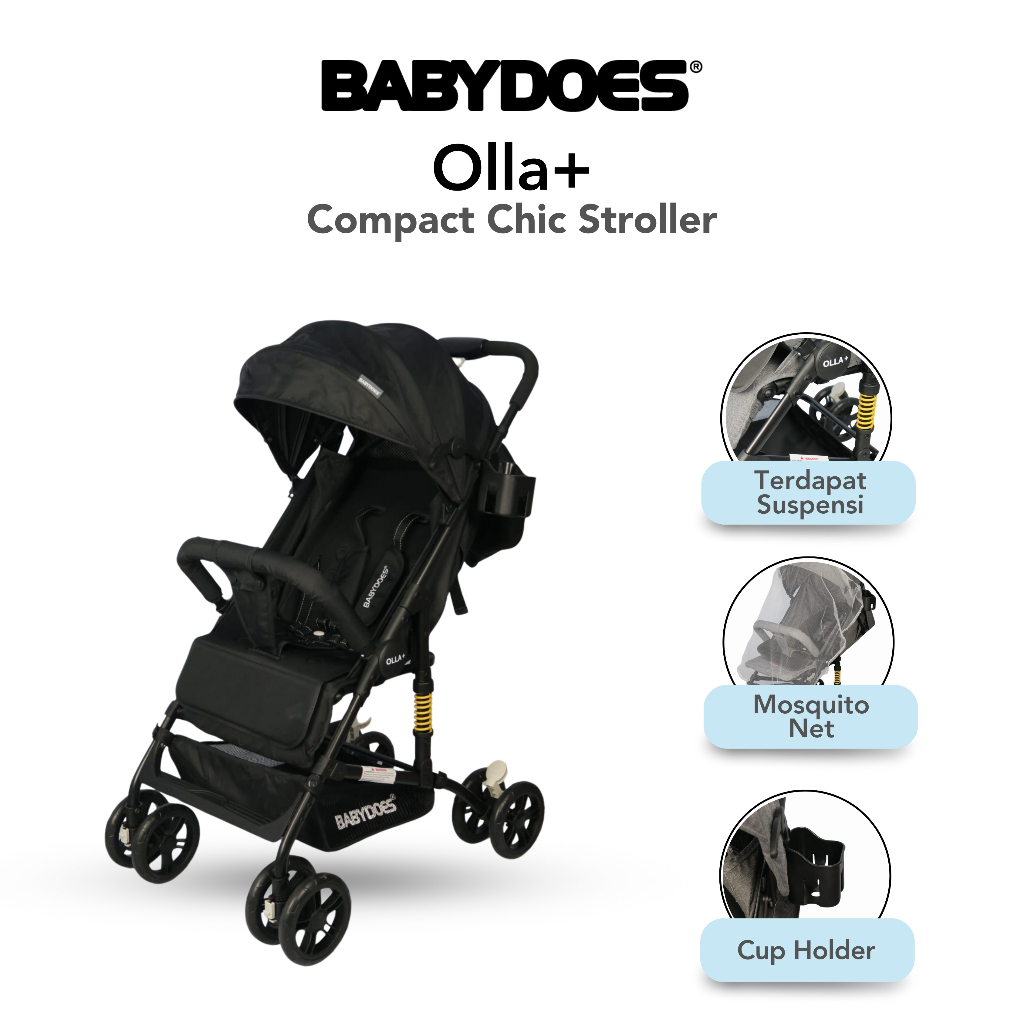 Babydoes Olla+ Stroller Bayi 20kg Newborn Lightweight dengan Shock Breaker