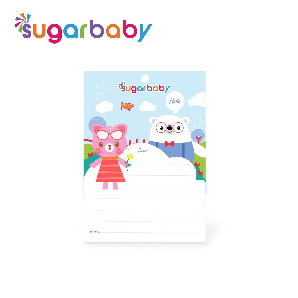 Kartu Ucapan Sugarbaby Ukuran 10.5 cm x 7.5 cm untuk Kado dan Souvenir Foto 2