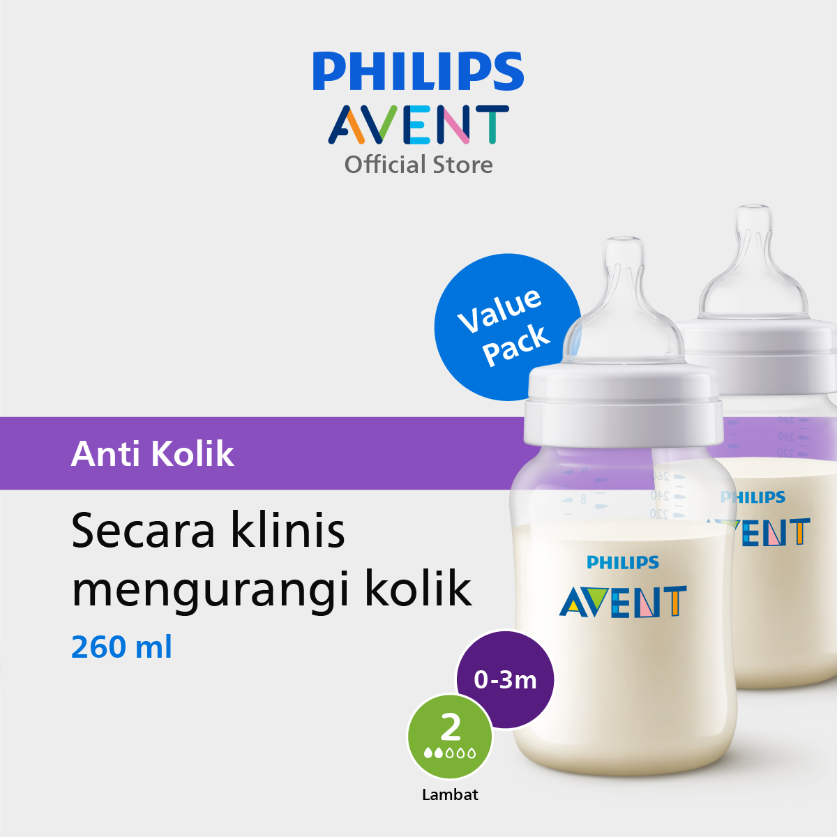 Botol Susu Philips Avent Classic+ Anti Kolik