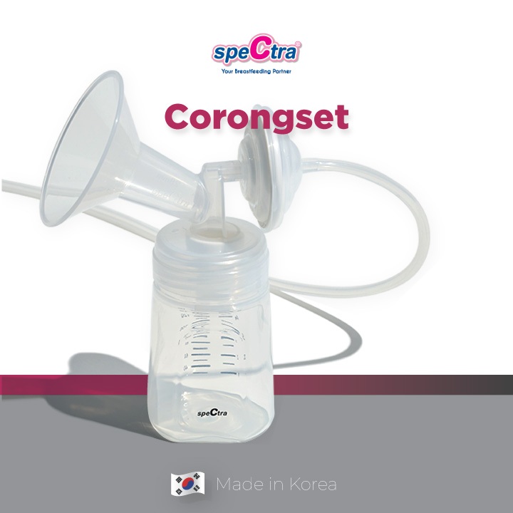 Corong Pompa ASI Spectra Breastshield 24mm Ukuran S dan Botol PP Set