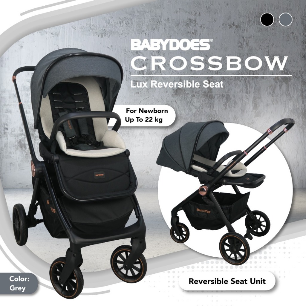 Babydoes Crossbow Stroller Reversible Seat Newborn hingga 22kg Foto 6