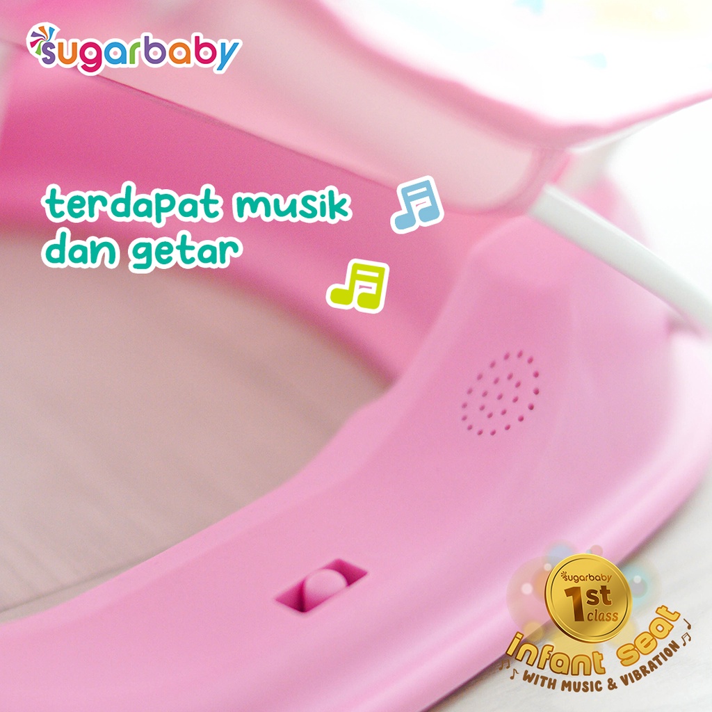Sugarbaby 1st Class Infant Seat Kursi Musik Getar Bayi Portable Lipat Foto 3