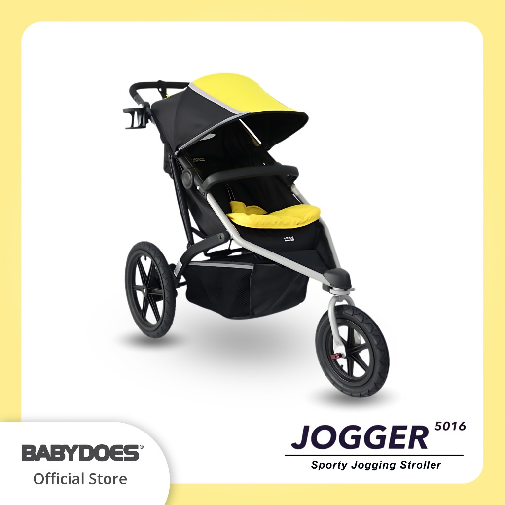 Stroller Babydoes Jogger 5016 3 Roda Untuk Jogging Shockbreaker Portable Foto 4