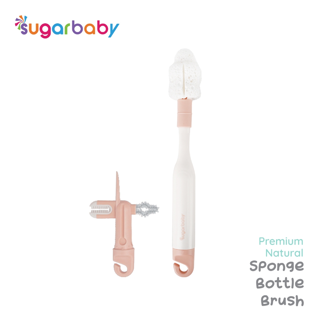 Sikat Botol Bayi Sugarbaby Premium Natural Sponge 5in1 Set Multifungsi BPA Free Foto 6