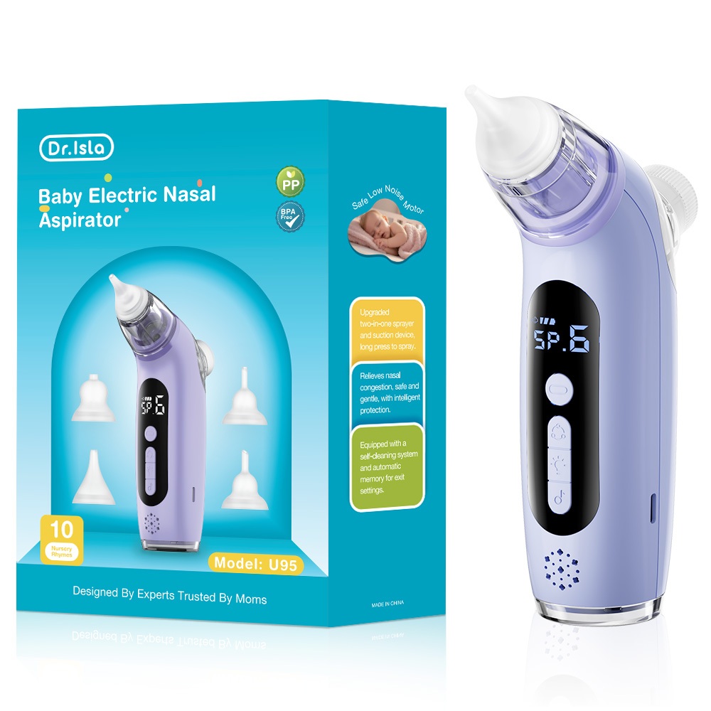 Dr.isla Penyedot Ingus Bayi Elektrik U95 2-in-1 Nebulizer 6 Level Hisap Portable Foto 7