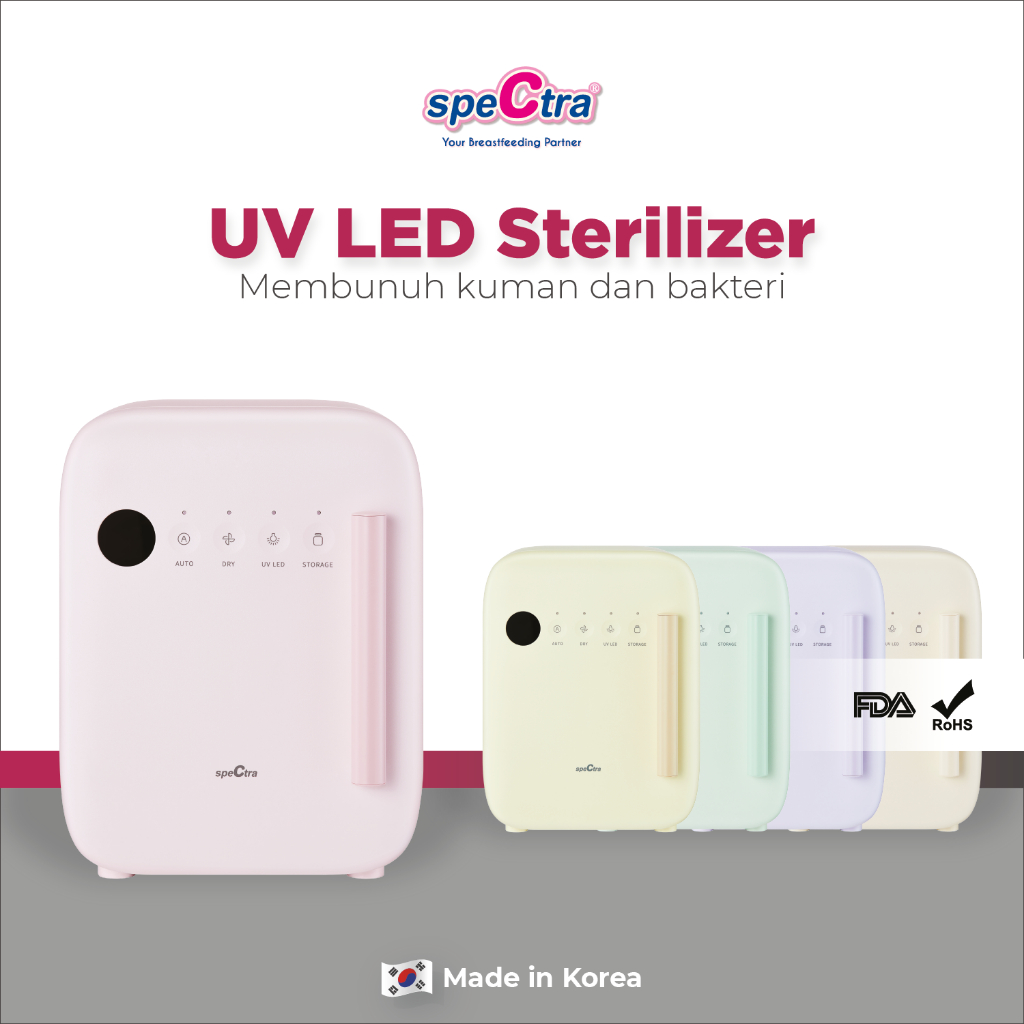 Spectra UV Sterilizer LED Color - Alat Sterilisasi Botol Susu dengan Lampu UV LED