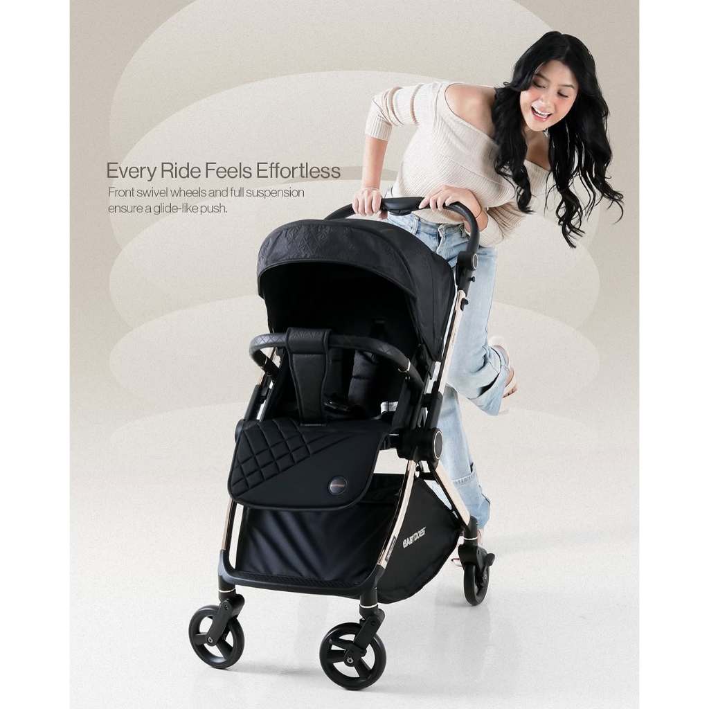 Babydoes Loops 4x2 Stroller Bayi Reversible Handle 2 Arah Suspensi Semua Roda Foto 3