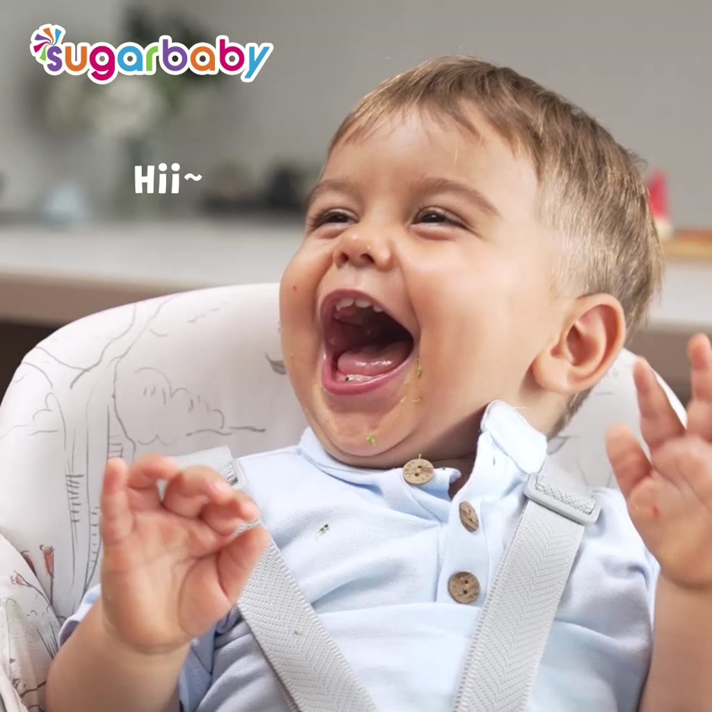 Sendok Garpu Bayi Sugarbaby Easy Hold Training Spoon Fork Stainless Steel 304