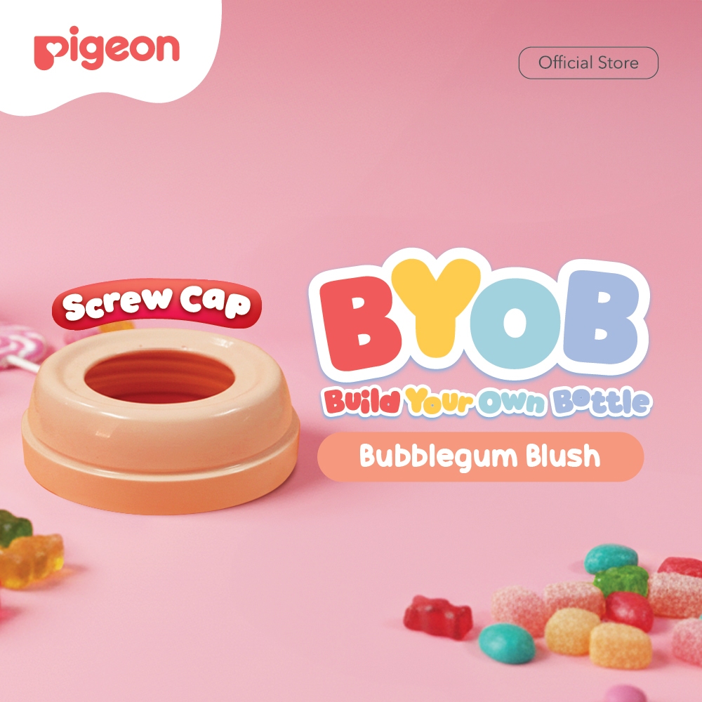 Pigeon BYOB SofTouch Screw Neck Cap 1 Pcs BPA Free Pilihan 12 Warna Foto 6