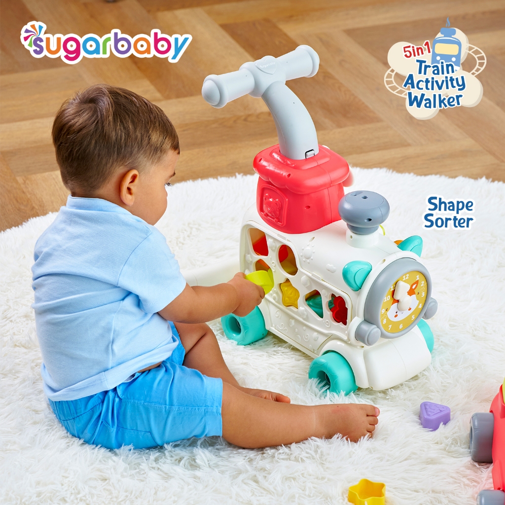 Sugarbaby Train Activity Walker 5in1 Push Walker Kereta Mainan Edukatif Bayi Foto 4