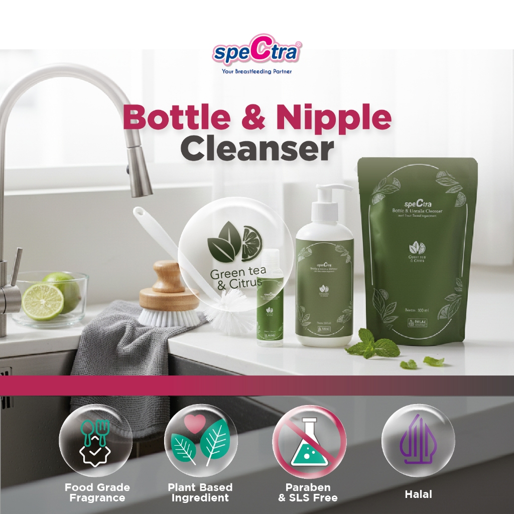Pembersih Botol Susu Spectra Bottle Cleanser Cair untuk Bayi