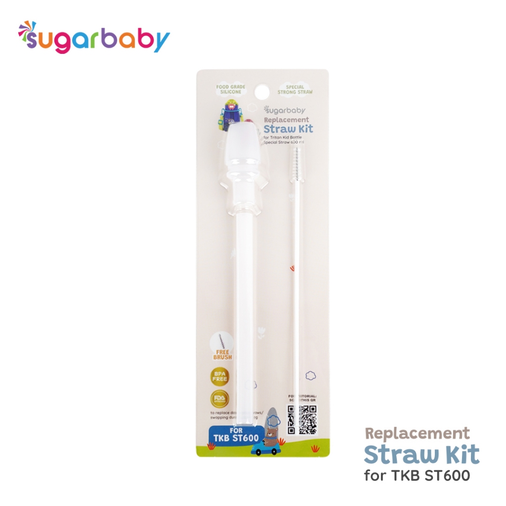 Sedotan Pengganti Sugarbaby Tritan Kid Bottle 600 ml Replacement Straw Botol Minum Anak Foto 2