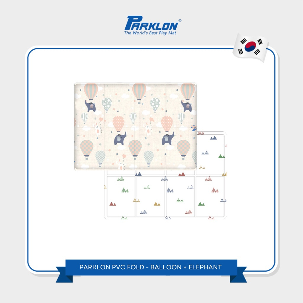 Playmat PVC Lipat Mamiko X Parklon 130x190/140x230 cm Double Side Portable Bag Foto 8