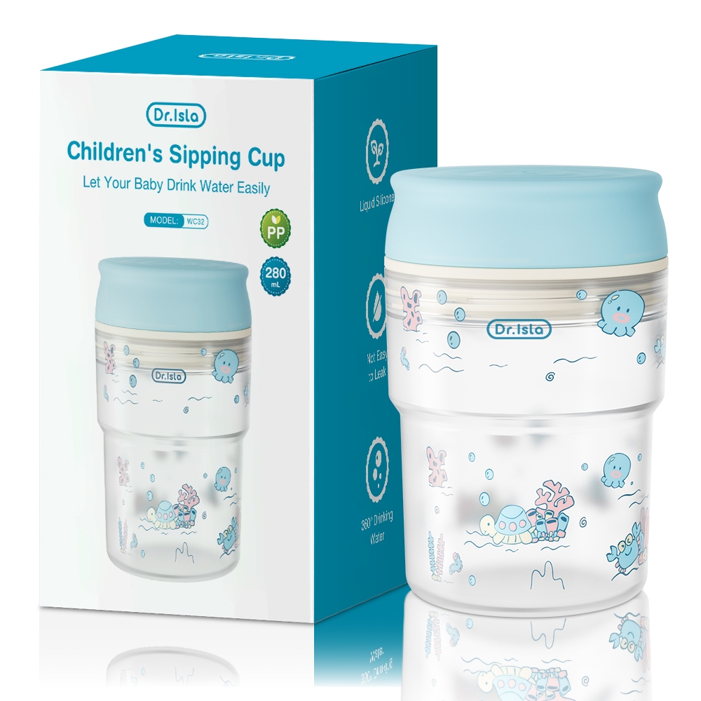 Botol Minum Bayi Dr.isla 280ml Anti Tumpah Foto 5