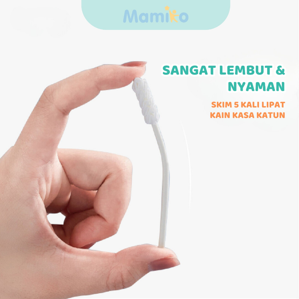 Mamiko Baby Oral Cleaner KUB 30 PCS Pembersih Lidah Gusi Bayi 0-3 Tahun Foto 3