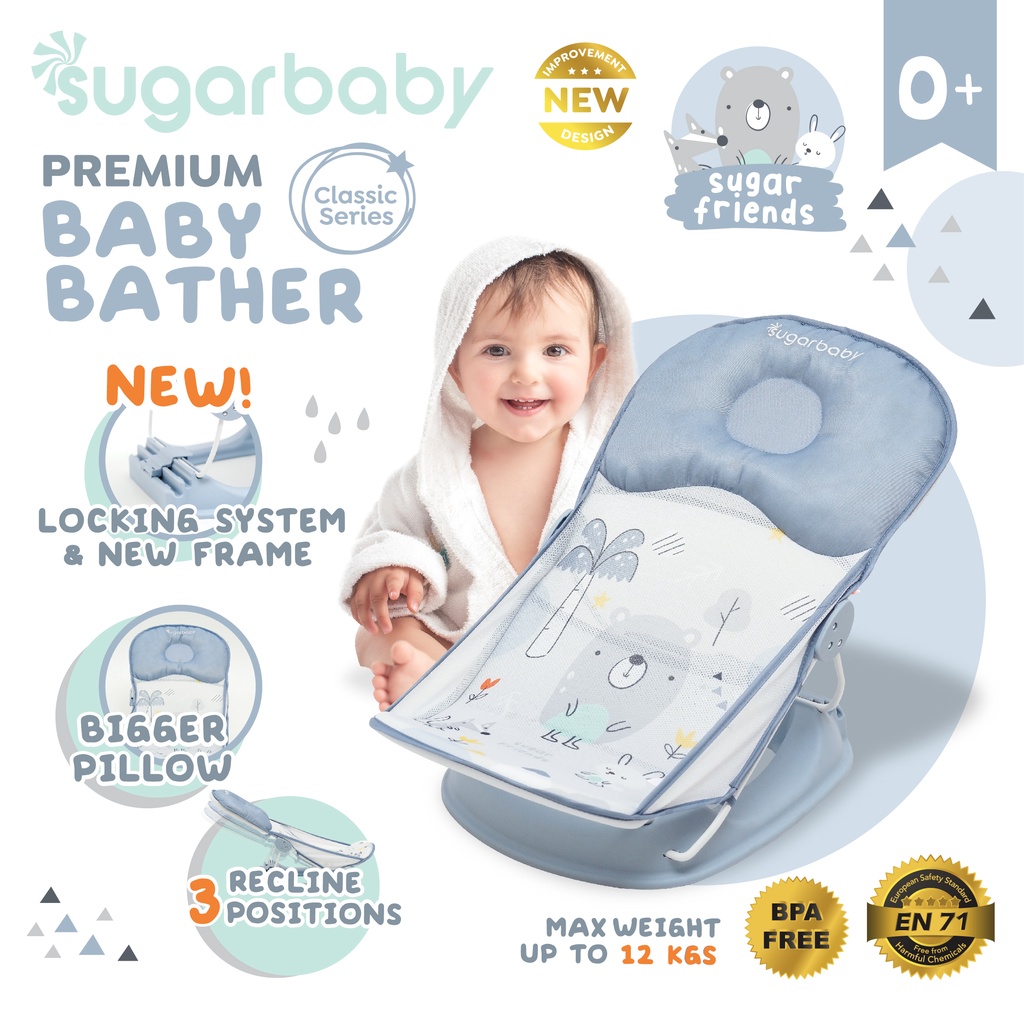 Sugarbaby Premium Baby Bather Dudukan Mandi Bayi Classic Series dan Fun Series Foto 4