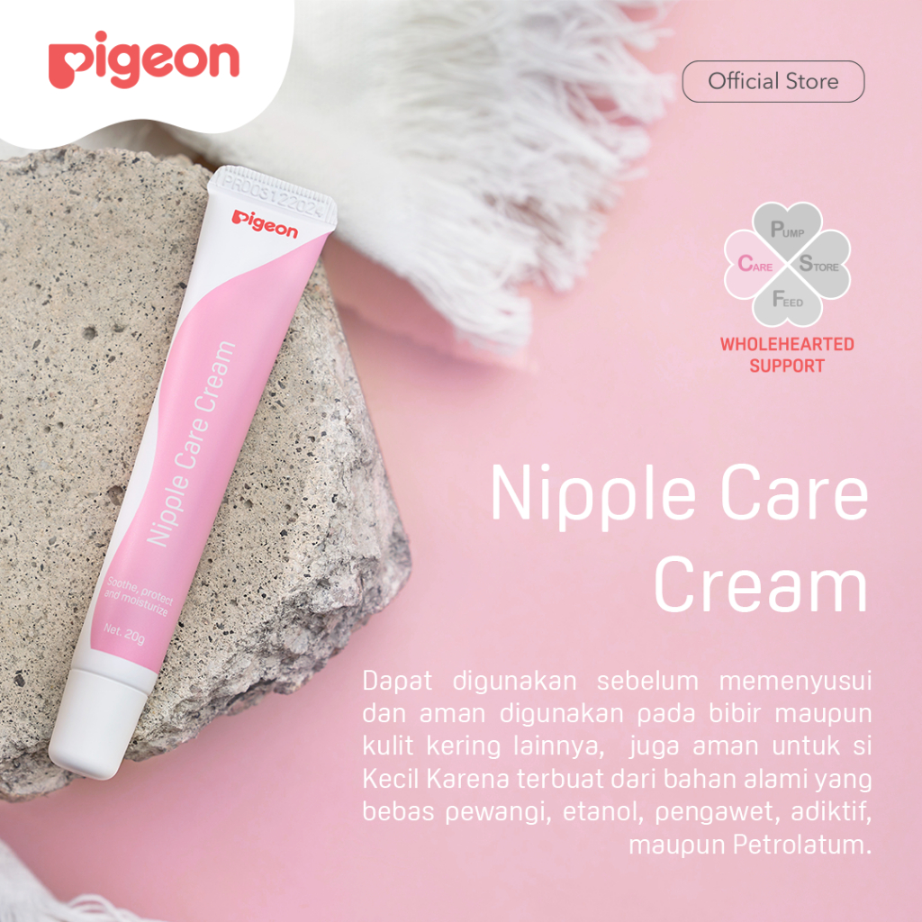 PIGEON Nipple Care Cream 10ml Pelembab Puting Lecet Multifungsi Food Grade Foto 2