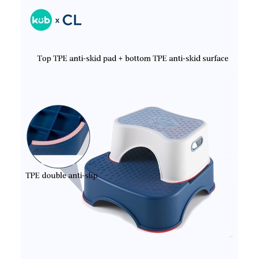 Bangku Pijakan Anak KUB x CL Multifunctional Step Stool 2 Level Anti Slip Foto 3
