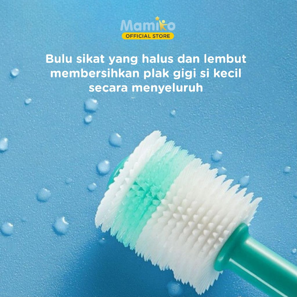 KUB Sikat Gigi Bayi 360 Derajat Silicone Lembut untuk Usia 0-36 Bulan Foto 3