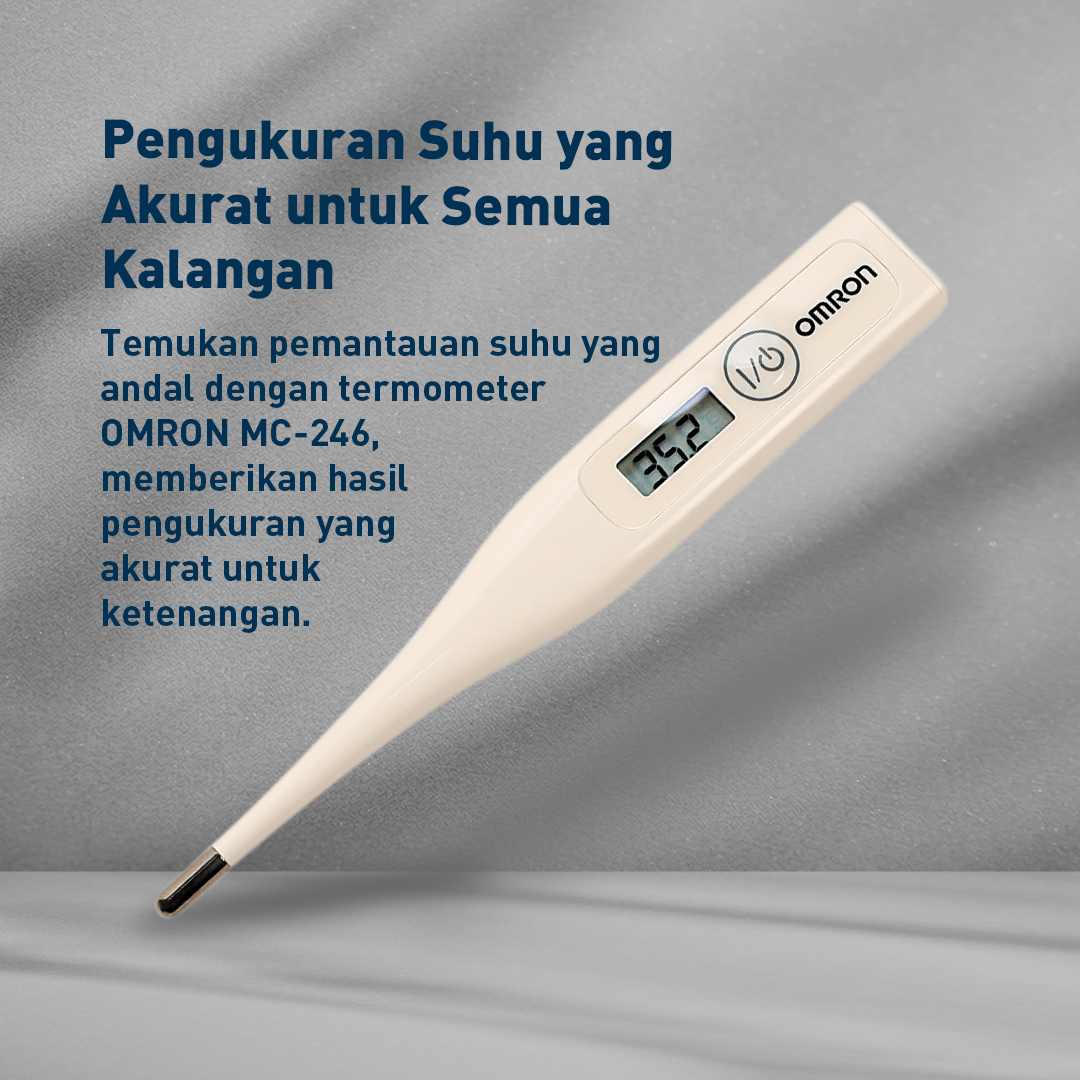 Termometer Digital Omron MC-246 Tahan Air Pengukur Suhu Oral Rektal Ketiak Foto 5