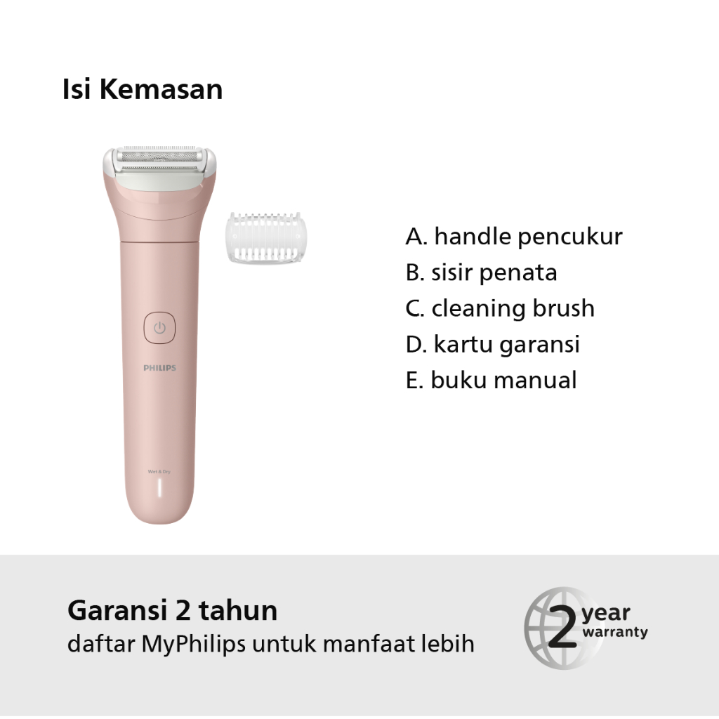 Philips Lady Shaver 6000 Wet & Dry Foto 6