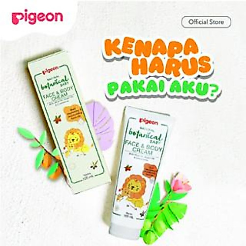 Paket Pigeon Botanical 1 Body Wash Lotion Cream Perawatan Kulit Bayi Foto 4