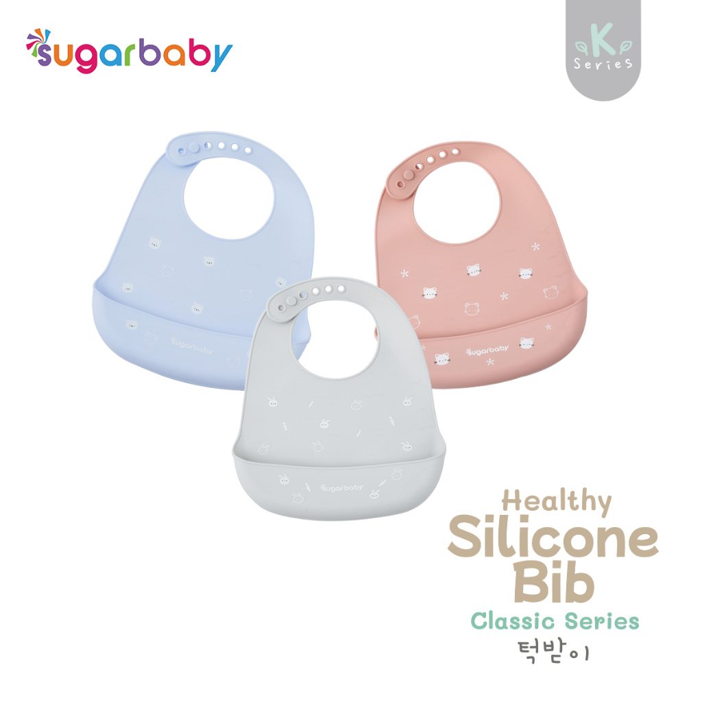 Celemek Bayi Silicon SUGAR BABY K-Series Premium Food Grade FDA BPA Free Size XL Foto 6
