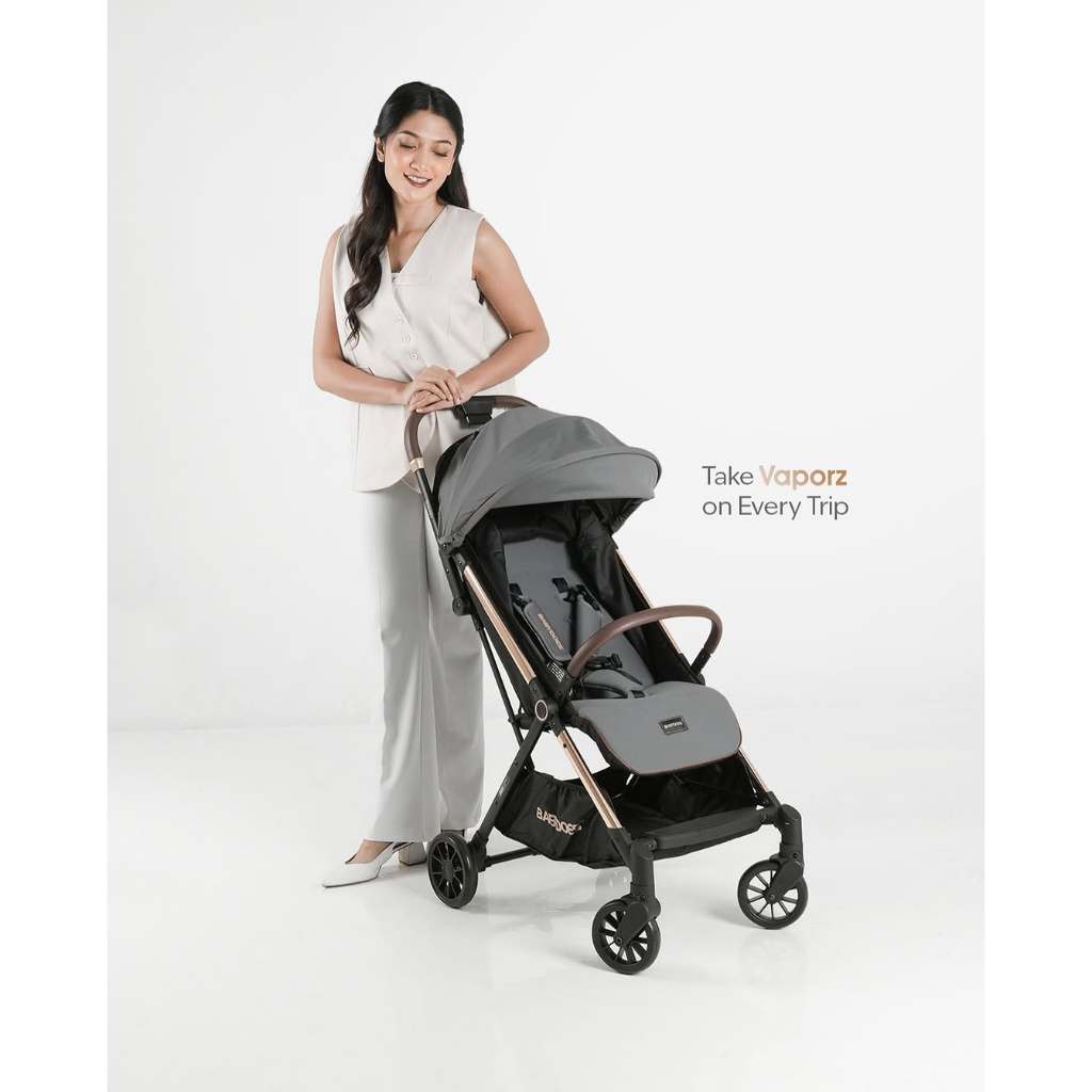 Babydoes Vaporz Stroller Auto-Fold Ringan 5.5 Kg dengan Infant Carrier dan Travel Bag Foto 4