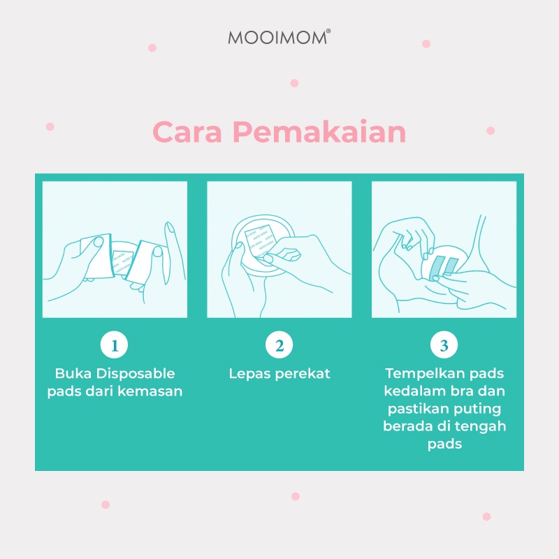 MOOIMOM Breast Pad 3D Anti Bocor Foto 5