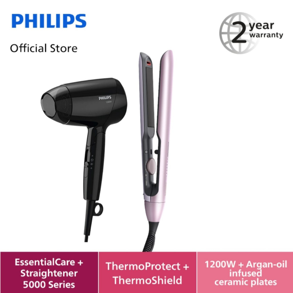 Philips Hair Set Straightener & Dryer